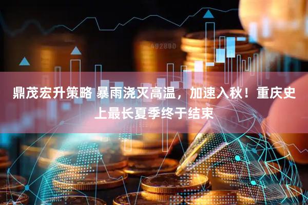鼎茂宏升策略 暴雨浇灭高温，加速入秋！重庆史上最长夏季终于结束