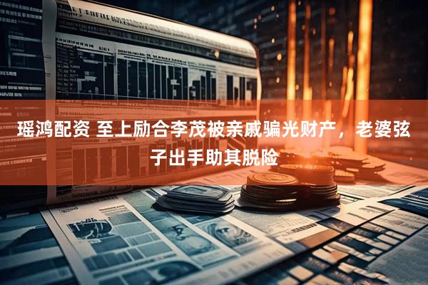 瑶鸿配资 至上励合李茂被亲戚骗光财产，老婆弦子出手助其脱险